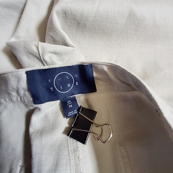 Even Tide Relaxed Drawstring Chino Pants Size 33 × 34 New - Picture 6 of 10